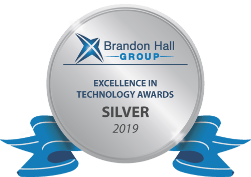 Brandon hall 2019 Excellence in Tech Silver